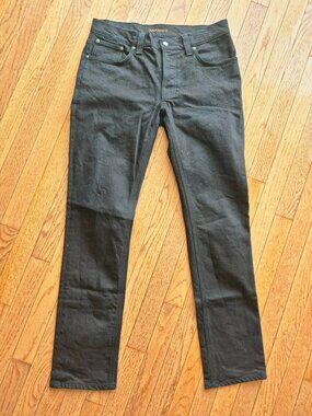 Nudie Grim Tim Black Ring Jeans Men's size 34"